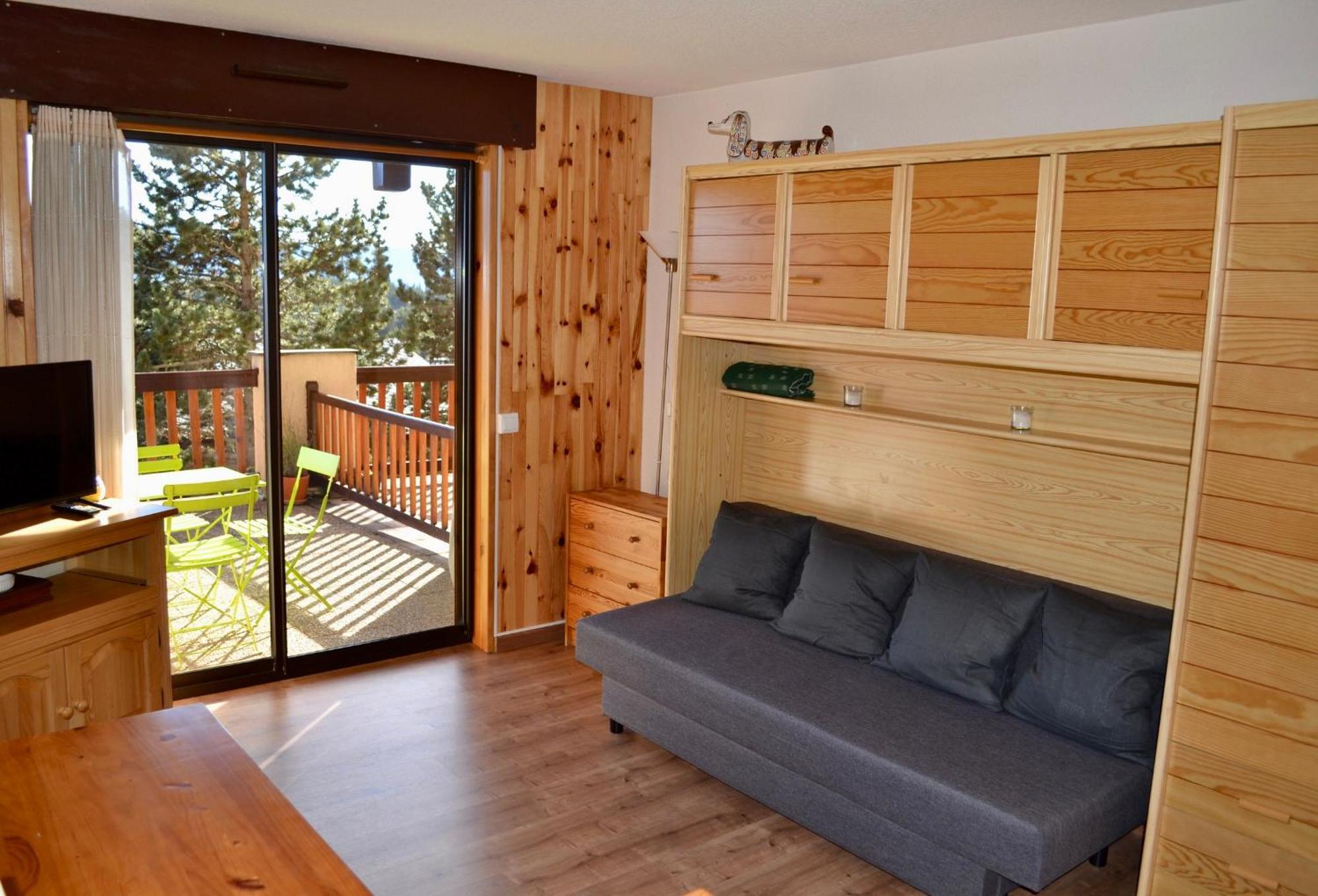 Studio Cabine Chaleureux A Pyrenees 2000 - Wifi Et Parking Prive Bolquere Pyrenees 2000 Exteriör bild